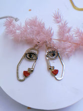 Load image into Gallery viewer, Eye & Heart Earrings