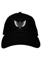 Load image into Gallery viewer, F&B Egyptian White Wings Black dad hat