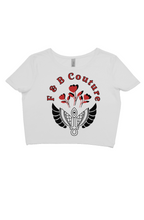 Load image into Gallery viewer, F&B Red Rose crop tee