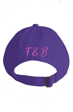 Load image into Gallery viewer, F&B PURP PINK WING BASEBALL CAP