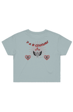 Load image into Gallery viewer, F & B EXPLOSIVE LUV CROP TEE SAGE
