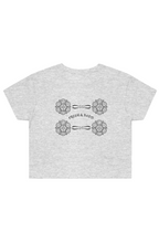 Load image into Gallery viewer, F & B WILD FLOWER CROP TEE ATHLETIC HEATHER