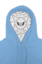 Load image into Gallery viewer, F & B SKY BLU CROSS LINER HOODIE
