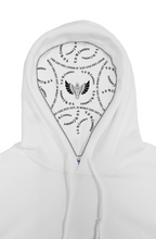 Load image into Gallery viewer, F & B WHITE CROSS LINER HOODIE