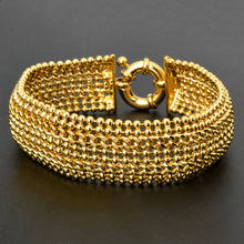 Load image into Gallery viewer, Double-row Chain Wide Mesh Bracelet
