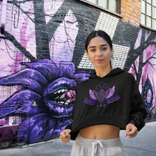 Load image into Gallery viewer, F & B SPIRIT WAVE CROP TOP HOODIE