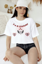 Load image into Gallery viewer, F & B EXPLOSIVE LUV CROP TEE