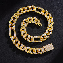Load image into Gallery viewer, 15mm Cuban Diamond Chain Necklace
