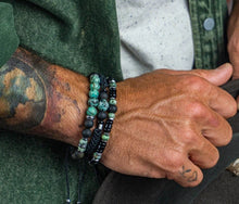 Load image into Gallery viewer, Men's Minimalist Layered Natural Stone Frosted Bracelet
