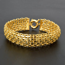 Load image into Gallery viewer, Double-row Chain Wide Mesh Bracelet
