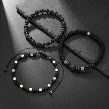 Load image into Gallery viewer, Men's Minimalist Layered Natural Stone Frosted Bracelet
