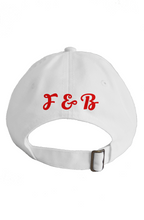 Load image into Gallery viewer, F&amp;amp;B WHITE RED WING BASEBALL CAP
