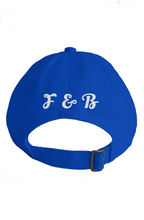 Load image into Gallery viewer, F&amp;B ROYAL BLU WHITE WING BASEBALL CAP
