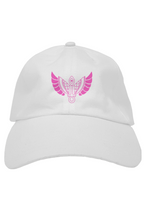 Load image into Gallery viewer, F&amp;B WHITE PINK WING BASEBALL CAP
