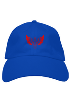 Load image into Gallery viewer, F&amp;B ROYAL BLU RED WING BASEBALL CAP
