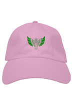 Load image into Gallery viewer, F&amp;B PINK GREEN WING BASEBALL CAP
