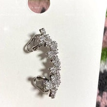Load image into Gallery viewer, Shiny Zircon Flower Ear Cuffs
