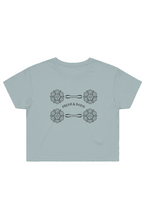 Load image into Gallery viewer, F &amp; B WILD FLOWER CROP TEE SAGE

