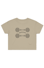 Load image into Gallery viewer, F &amp; B WILD FLOWER CROP TEE SAND
