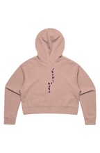 Load image into Gallery viewer, F &amp; B SIDE BY SIDE CROP TOP HOODIE (pale pink)
