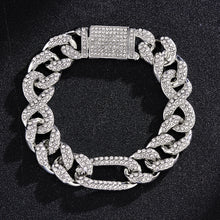 Load image into Gallery viewer, 15mm Cuban Diamond Chain Necklace

