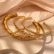 Load image into Gallery viewer, Women Elegant Geometric Layering Bangle Bracelets
