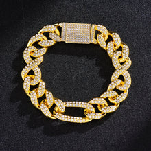 Load image into Gallery viewer, 15mm Cuban Diamond Chain Necklace
