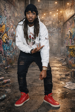 Load image into Gallery viewer, F &amp; B COUTURE ROSE-BUD HOODIE
