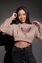 Load image into Gallery viewer, F &amp; B SIDE BY SIDE CROP TOP HOODIE
