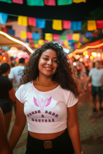 Load image into Gallery viewer, F &amp; B PINK WINGS CROP TEE
