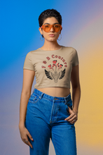Load image into Gallery viewer, F &amp; B RED ROSE CROP TEE
