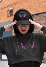Load image into Gallery viewer, F &amp; B SIDE BY SIDE CROP TOP HOODIE
