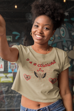 Load image into Gallery viewer, F &amp; B EXPLOSIVE LUV CROP TEE
